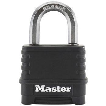 Foto: Master Lock Zahlenschloss aus Zink 56mm Schwarz M178EURDLF