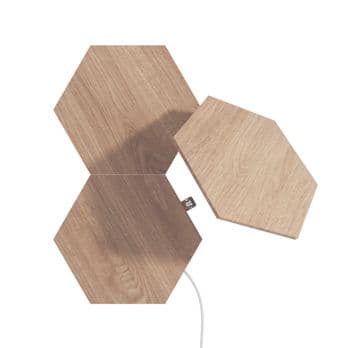 Foto: Nanoleaf Elements Wood Look Hexagons Expansion Pack B-Ware