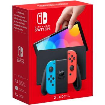 Foto: Nintendo Switch (OLED-Modell) Neon-Rot/Neon-Blau