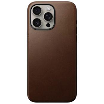 Foto: Nomad Modern Leather Case iPhone 15 Pro Max Brown
