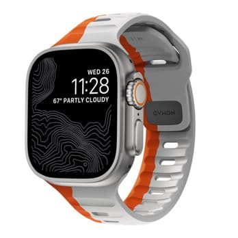 Foto: Nomad Sport Band 42/44/45mm bicolor Lunar Gray/Ultra Orange