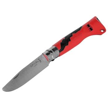 Foto: Opinel Outdoor Junior No. 07 Taschenmesser mit Pfeife rot