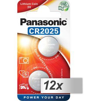 Foto: 12x2 Panasonic CR 2025 Lithium Power VPE Innenkarton