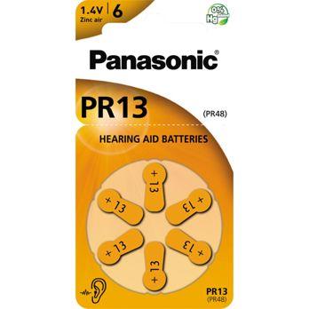 Foto: Panasonic PR 13 Hörgerätezellen Zinc Air 6er Rad