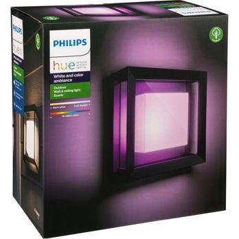 Foto: Philips Hue Econic quadratisch LED Wandleuchte schwarz