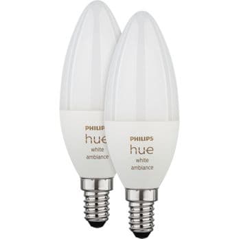 Foto: Philips Hue LED Lampe E14 2er Set 5,2W 470lm White Ambiance
