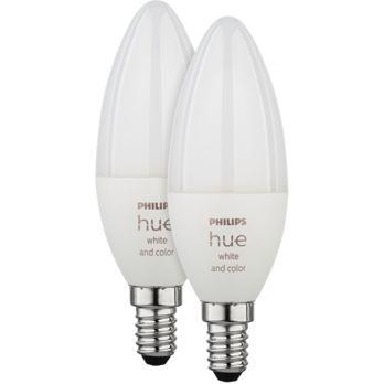 Foto: Philips Hue LED Lampe E14 2er Set 5,3W 320lm White Color Amb.