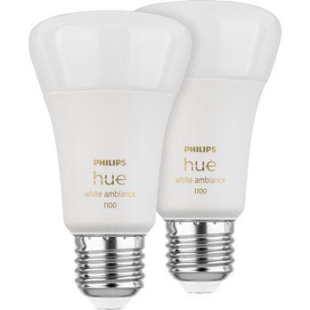 Foto: Philips Hue LED Lampe E27 2er Set 8W 800lm White Ambiance
