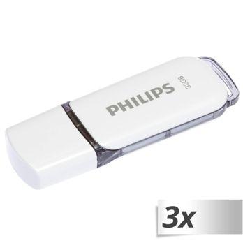 Foto: Philips USB 2.0 3-Pack      32GB Snow Edition Shadow Grey