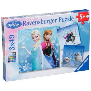 Foto: Ravensburger Abenteuer im Winterland 3 X 49 Teile Puzzle