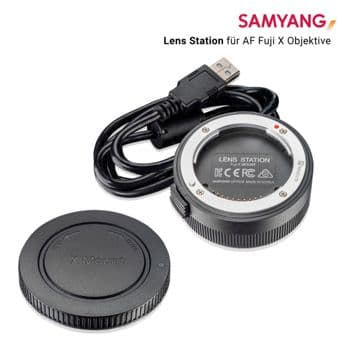 Foto: Samyang Lens Station für AF Fuji X