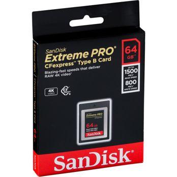 Foto: SanDisk CF Express Type 2  64GB Extreme Pro     SDCFE-064G-GN4NN
