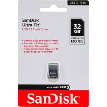 Foto: SanDisk Cruzer Ultra Fit    32GB USB 3.1         SDCZ430-032G-G46