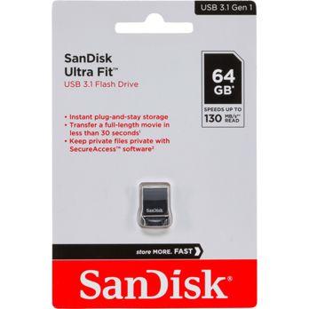 Foto: SanDisk Cruzer Ultra Fit    64GB USB 3.1         SDCZ430-064G-G46