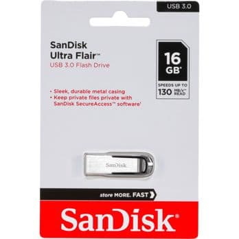 Foto: SanDisk Cruzer Ultra Flair  16GB USB 3.0 130MB/s  SDCZ73-016G-G46