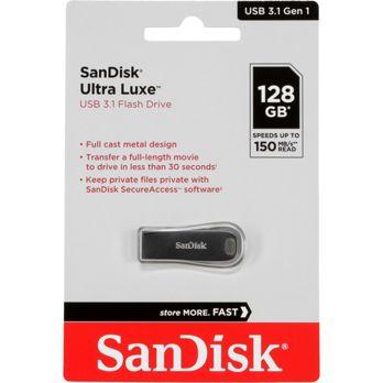 Foto: SanDisk Cruzer Ultra Luxe  128GB USB 3.1 150MB/s  SDCZ74-128G-G46