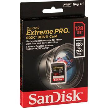 Foto: SanDisk ExtremePRO SDXC V90 128G 300MB UHS-II  SDSDXDK-128G-GN4IN