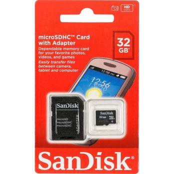 Foto: SanDisk MicroSDHC+SD Adapt. 32GB SDSDQM-032G-B35A