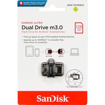 Foto: SanDisk Ultra Dual Drive   128GB m3.0 grey&silver  SDDD3-128G-G46