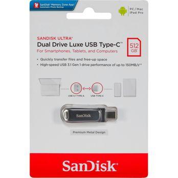 Foto: SanDisk Ultra Dual Drive Luxe 512GB USB Type-C SDDDC4-512G-G46