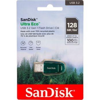 Foto: SanDisk Ultra Eco Drive    128GB USB 3.2 100MB/s  SDCZ96-128G-G46