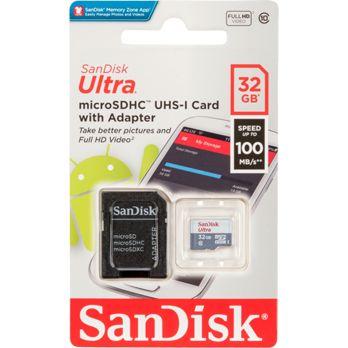 Foto: SanDisk Ultra Lite microSDHC Ad. 32GB 100MB/s  SDSQUNR-032G-GN3MA