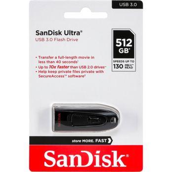 Foto: SanDisk Ultra USB 3.0      512GB up to 130MB/s    SDCZ48-512G-G46