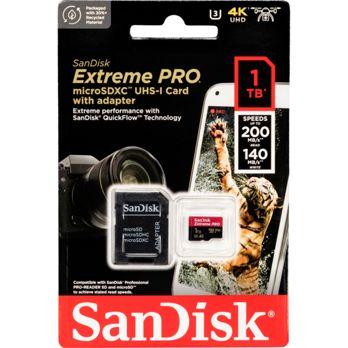 Foto: SanDisk microSDXC            1TB Extreme Pro A2 C10 V30 UHS-I U3