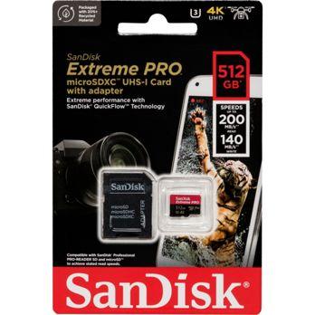 Foto: SanDisk microSDXC          512GB Extreme Pro A2 C10 V30 UHS-I U3