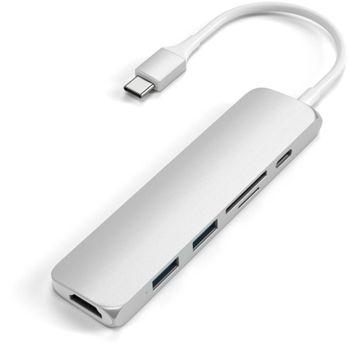 Foto: Satechi Type-C USB Passthrough HDMI Hub V2 silver
