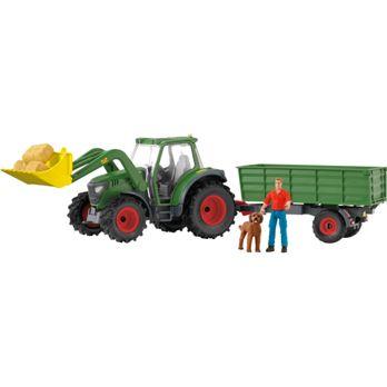 Foto: Schleich Farm World        42608 Traktor mit Anhänger