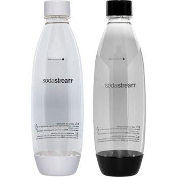 Foto: SodaStream Fuse Duopack 1l PET-Flasche schwarz+weis