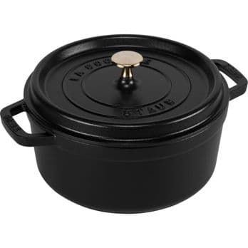 Foto: Staub La Cocotte 20cm rund, schwarz, Gusseisen