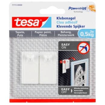 Foto: 1x2 Tesa Klebenagel für Tapeten und Putz (0,5 kg)          77772