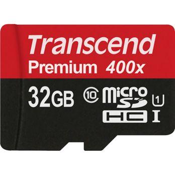 Foto: Transcend microSDHC         32GB Class 10 UHS-I 400x + SD Adapter