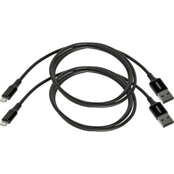 Foto: 2x1 UGREEN Lightning To USB-A 2.0 Cable 1m black