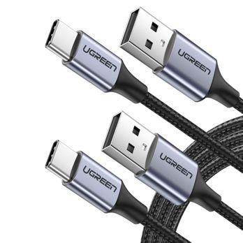 Foto: 2x1 UGREEN USB-C To USB-A Cable Black 2M
