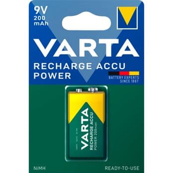 Foto: 1 Varta Rechargeable Accu E Ready2Use NiMH 9V-Block 200 mAh