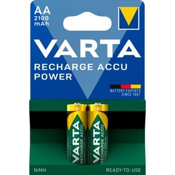 Foto: 1x2 Varta Rechargeable Accu AA Ready2Use NiMH 2100 mAh Mignon