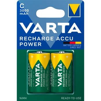 Foto: 1x2 Varta Rechargeable Accu C Ready2Use NiMH Baby 3000 mAh