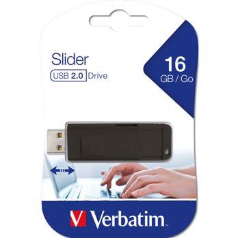 Foto: 10x1 Verbatim Store n Go Slider 16GB USB 2.0