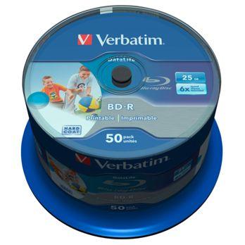 Foto: 1x50 Verbatim BD-R Blu-Ray 25GB 6x Speed DL Wide Printable CB