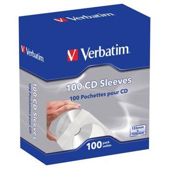 Foto: Verbatim CD / DVD Papierhülle Papersleeve 100 Pack