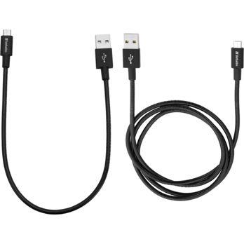 Foto: Verbatim Micro USB Cable Sync & Charge 100cm black + 30 cm black