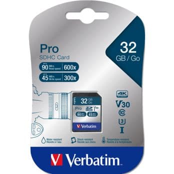 Foto: Verbatim SDHC Karte Pro     32GB Class 10 UHS-I             47021