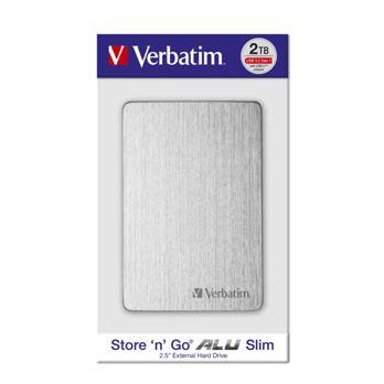 Foto: Verbatim Store n Go 2,5" ALU 2TB USB 3.2 Gen 1 Silver       53666