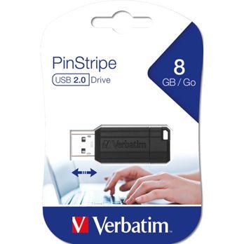 Foto: Verbatim Store n Go          8GB Pinstripe USB 2.0 black    49062