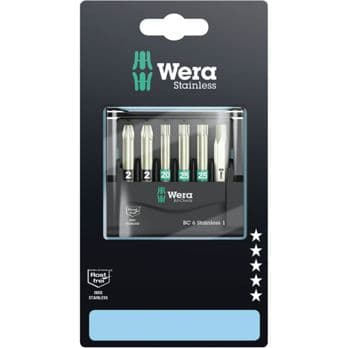 Foto: Wera Bit-Check 6 Stainless 1 SB Bits-Sortiment