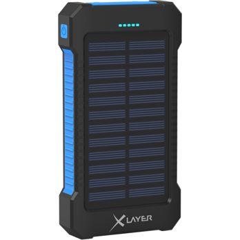 Foto: Xlayer Powerbank PLUS Solar Black/Blue 8000mAh