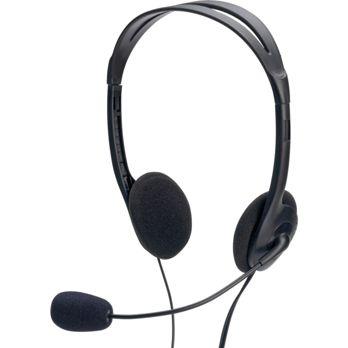 Foto: ednet Multimedia Stereo Headset mit Mikrofon 1,8m